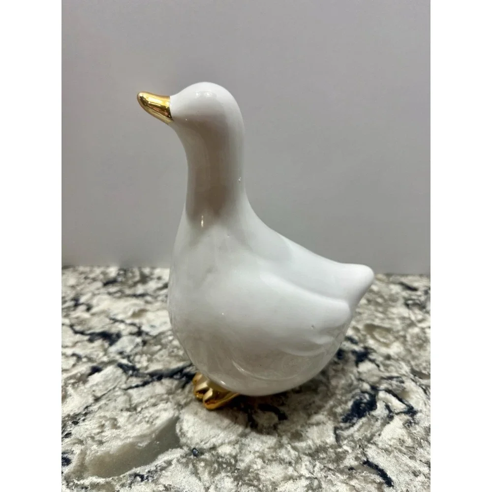 Bullseye Playground 2023 Ceramic Duck Goose Cottage Core Farmhouse Gold 8x6